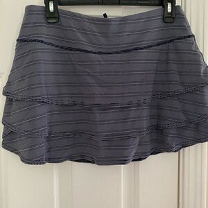 Athleta Navy Striped Tennis / pickleball Skirt. Size large